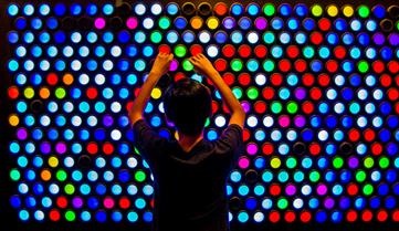 Child using Everbright exhibit